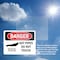 Signmission Hot Surface Sign, 7 in H x 10 in W, Vinyl Decal, Hot Pipes Do Not Touch OS-2PACK-DS-D-710-L-1362 - alternate 5